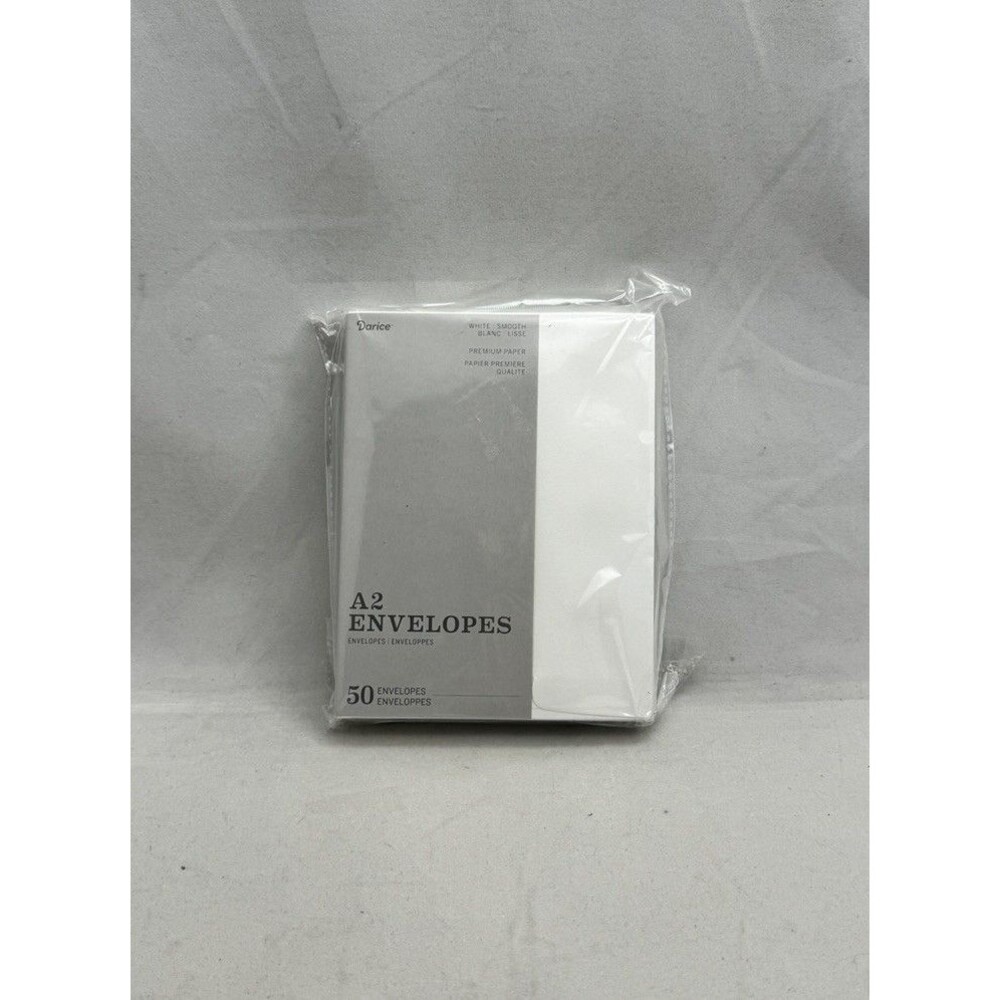 Darice ENV45W A2 Envelopes 50 Pieces White Smooth